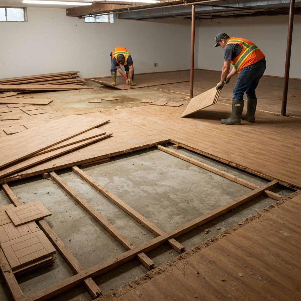 Water extraction equipment removing flood water in Minneapolis, MN