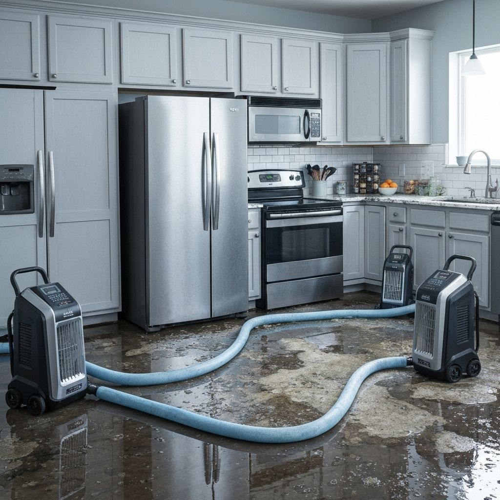 Water extraction equipment removing flood water in Minneapolis, MN